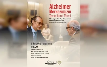 ETİMESGUT BELEDİYESİ ALZHEIMER MERKEZİ İÇİN TEMEL ATIYOR SOSYAL BELEDİYECİLİKTE YENİ ADIM