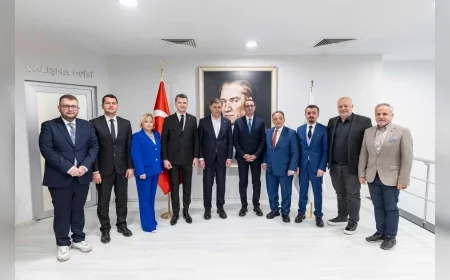 İzmir Büyükşehir Belediye Başkanı Cemil Tugay Kosova Gençlik Ve Spor Bakanı Gashani’yi Ağırladı İş Birliği Mesajı Verildi