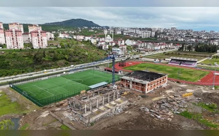 Ordu Büyükşehir Belediyesi Eskipazar Spor Kompleksi Projesinde Çalışmalar Hızla Sürüyor