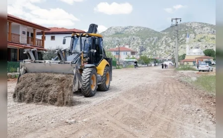 Muğla Menteşe Düğerek Mahallesi’nde 20 Bin Metrekarelik Yol Yenileme Çalışması Başladı