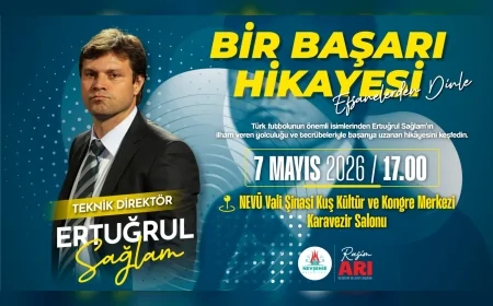 Nevşehir Belediyesi Ertuğrul Sağlam’ı “Bir Başarı Hikayesi” Söyleşisinde Ağırlayacak