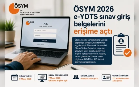 ÖSYM 2026 e-YDTS sınav giriş belgelerini erişime açtı