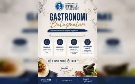 Kahramanmaraş İstiklal Üniversitesi Gastronomi Dünyasını “Gastronomi Buluşmaları” Etkinliğinde Bir Araya Getiriyor