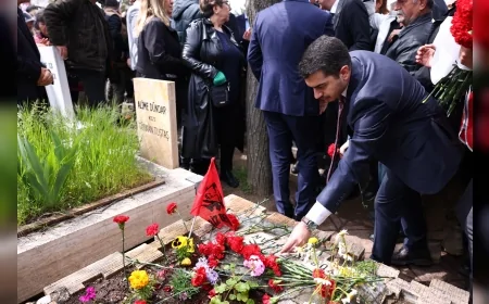 Çankaya Belediye Başkanı Hüseyin Can Güner 68 Kuşağı liderleri için Karşıyaka Mezarlığı’ndaki anmaya katıldı!