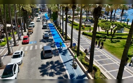 Marmaris Belediyesi Yaz Sezonu Öncesi Bisiklet Yollarında Yenileme Çalışması Başlattı
