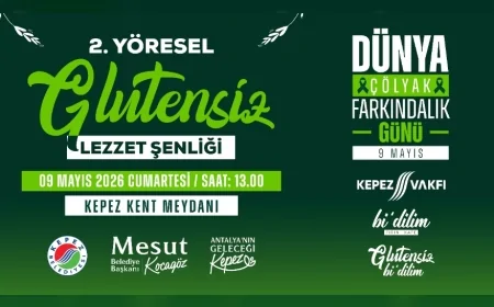 KEPEZ BELEDİYESİ DÜNYA ÇÖLYAK FARKINDALIK GÜNÜNDE KENT MEYDANINDA 2 YÖRESEL GLÜTENSİZ LEZZET ŞENLİĞİ DÜZENLİYOR