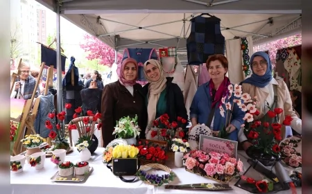 Çankaya Evleri Kursiyerlerinin El Emeği Ürünleri Zafer Park’taki Yılsonu Sergisinde Yoğun İlgi Gördü