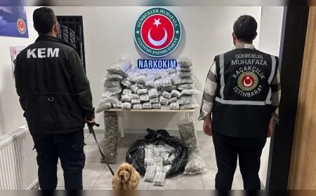 Ticaret Bakanlığı Gümrükler Muhafaza ekiplerinden son bir haftada 659 kilo uyuşturucu operasyonu