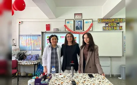 Cumhur Haber Ajansı Çorum İl Muhabiri Cangül Çorlu öğrencilerle gazetecilik mesleğini konuştu