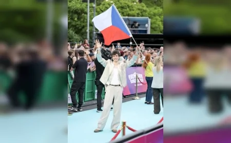 Çekya’nın Eurovision 2026 temsilcisi Daniel Žižka “Crossroads” ile Viyana’da sahne aldı, CUMHA ekibi performansı yerinden takip etti