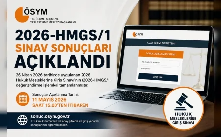 ÖSYM 2026 Hukuk Mesleklerine Giriş Sınavı Sonuçlarının Açıklandığını Duyurdu