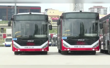 Ankara Büyükşehir Belediyesi EGO Filosuna 10 Yeni Otobüs Daha Katıldı