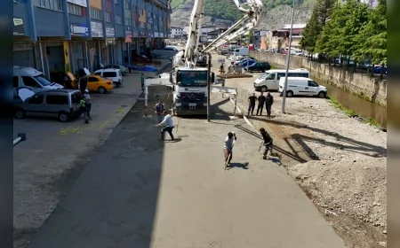 Giresun Belediyesi Aksu ve Çaykara mahallelerinde üstyapı çalışmalarını tamamladı