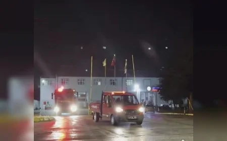 Çorum Belediyesi Sel Felaketinin Ardından Havza’ya İtfaiye Ekipleri Gönderdi