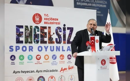 Keçiören’de Engelsiz Spor Oyunları Down Sendromlu Sporcuların Basketbol Maçıyla Başladı