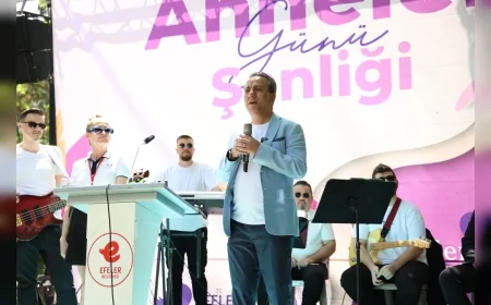 Efeler Belediye Başkanı Anıl Yetişkin Anneler Günü Şenliğinde Vatandaşlarla Bir Araya Geldi