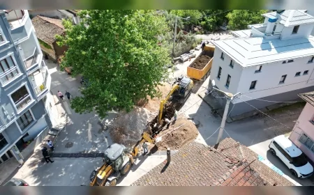 Bursa Büyükşehir Belediyesi Nilüfer’de içme suyu ve yağmur suyu altyapısını güçlendiriyor