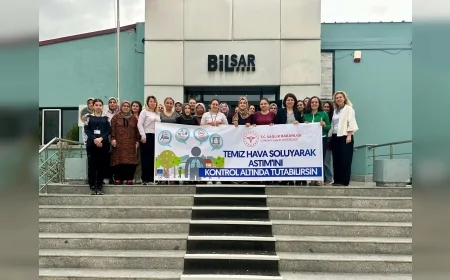 Çorum İl Sağlık Müdürlüğü Bilsar Tekstil Çalışanlarına Astım ve Hipertansiyon Eğitimi Verdi