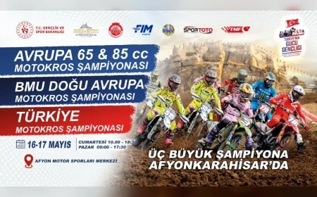 Afyonkarahisar’da 19 Mayıs Coşkusu Avrupa ve Balkan Motokros Şampiyonalarıyla Yaşanacak