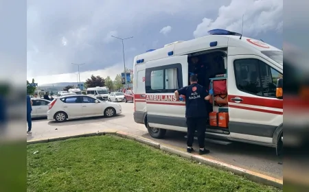 Çorum’da İki Otomobilin Çarpıştığı Trafik Kazasında 1 Kişi Yaralandı