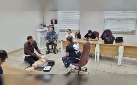 Çorum’da Düzenlenen İlk Yardım Eğitimlerinde Hayat Kurtaran Müdahaleler Uygulamalı Anlatıldı
