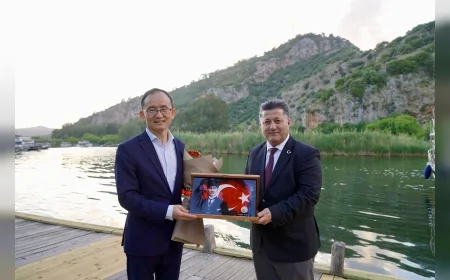Çin Halk Cumhuriyeti Ankara Büyükelçisi JIANG Xuebin Ortaca’da temaslarda bulundu