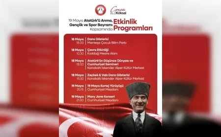 Menteşe’de 19 Mayıs Kutlamaları Dans Gösterileri, Çevre Etkinlikleri ve Mary Jane Konseriyle Başlayacak