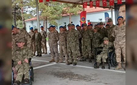 Çorum’da Temsili Askerlik Heyecanı Yaşayan Engelli Vatandaşlar Yemin Töreninde Duygulandırdı