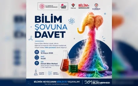 DENİZLİ BİLİM MERKEZİ’NDE DÜZENLENECEK “BİLİM ŞOVU” ÇOCUKLARI VE GENÇLERİ BİLİMLE BULUŞTURACAK