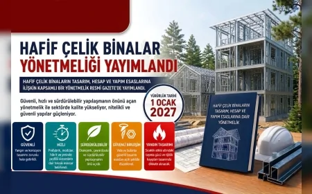 Çevre, Şehircilik ve İklim Değişikliği Bakanlığı hafif çelik yapılarda yeni standartları Resmi Gazete’de yayımladı