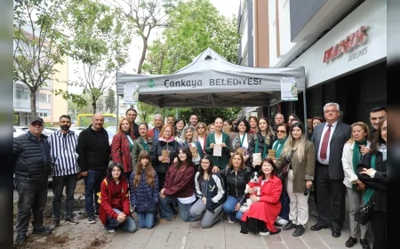 Çankaya Belediyesi, Kadınlar ve Çocuklar İçin Yeşerecek Dallar Etkinliğiyle Şiddet Kurbanlarını Fidanlarla Andı