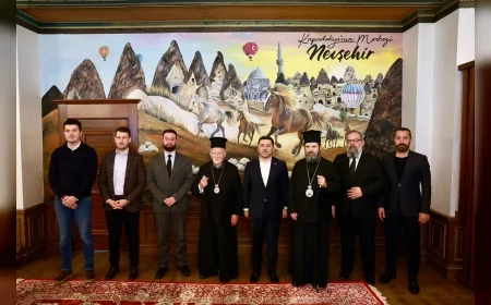 Fener Rum Patriği Bartholomeos Nevşehir Belediye Başkanı Rasim Arı’yı Ziyaret Etti