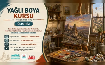 Nevşehir Belediyesi Güzel Sanatlar Merkezi’nde Ücretsiz Resim Kursu Kayıtları Başladı