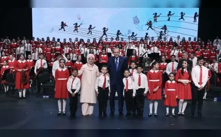 CUMHURBAŞKANI ERDOĞAN’IN EŞİ EMİNE ERDOĞAN: “CUMHURBAŞKANLIĞI ÇOCUK ORKESTRASI VE KOROSU’NU GURURLA TAKİP EDİYORUM”