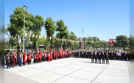 İnegöl’de 19 Mayıs kutlamaları törenler ve gençlik gösterileriyle gerçekleştirildi