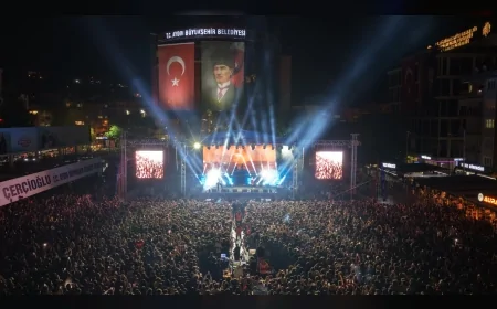 Aydın’da 19 Mayıs Coşkusu Meydanlara Taştı, Motive Konserini 40 Bin Kişi İzledi