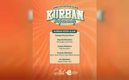 Efeler Belediyesi Kurban Bayramı Öncesi Kesim ve Satış Noktalarını Açıkladı