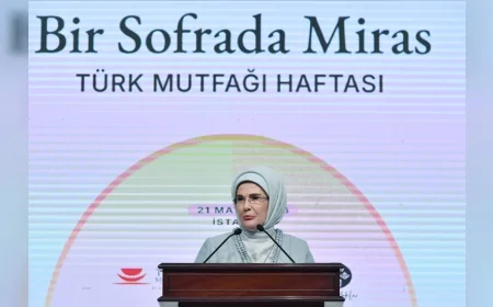 Cumhurbaşkanı Recep Tayyip Erdoğan’ın eşi Emine Erdoğan: “Türk mutfağı, insanlığın asırlara yayılan gönül birliğinin en görünür vitrini”