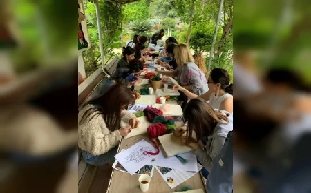 Ege Üniversitesi Botanik Bahçesi’nde iğneli keçe workshopu sanat ve doğa farkındalığını buluşturdu