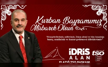 Elazığ TSO Başkanı İdris Alan: “Bayramlar, Birliğimizi Pekiştiren Müstesna Günlerdir”