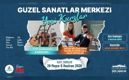 Nevşehir Belediyesi Güzel Sanatlar Merkezi’nde Ücretsiz Kurs Kayıtları Başlıyor