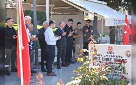 Çorum Valisi Ali Çalgan Kurban Bayramı’nda Şehitliği Ziyaret Ederek Ailelerle Bayramlaştı