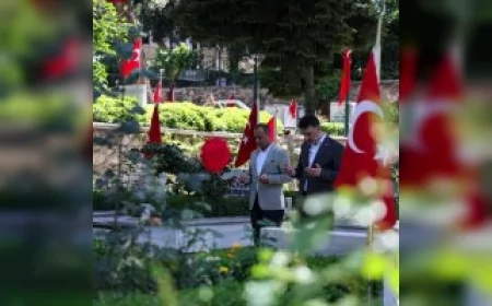 BURSA BÜYÜKŞEHİR BELEDİYESİ BAŞKAN VEKİLİ ŞAHİN BİBA’DAN KURBAN BAYRAMI AREFESİNDE ŞEHİTLİKLER VE ESNAF ZİYARETİ GERÇEKLEŞTİ