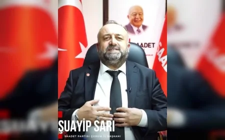Saadet Partisi Çorum İl Başkanı Şuayp Sarı: “Kurban Bayramı paylaşmanın ve kardeşliğin adıdır”