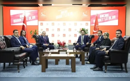 SAADET PARTİSİ GENEL MERKEZİ’NDE BAYRAMLAŞMA TRAFİĞİ: “ADALET OLMADAN BEREKET, KADIN OLMADAN GELECEK OLMAZ”