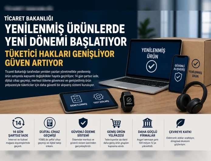 Ticaret Bakanlığı Yenilenmiş Ürünlerde Yeni Dönemi Başlatıyor Tüketici Hakları Genişliyor Güven Artıyor