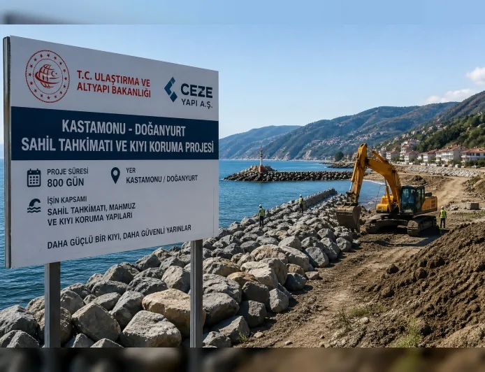 Kastamonu Doğanyurt’ta Sahil Tahkimatı Projesi Başlıyor Kıyı Güvenliği Güçlendirilecek