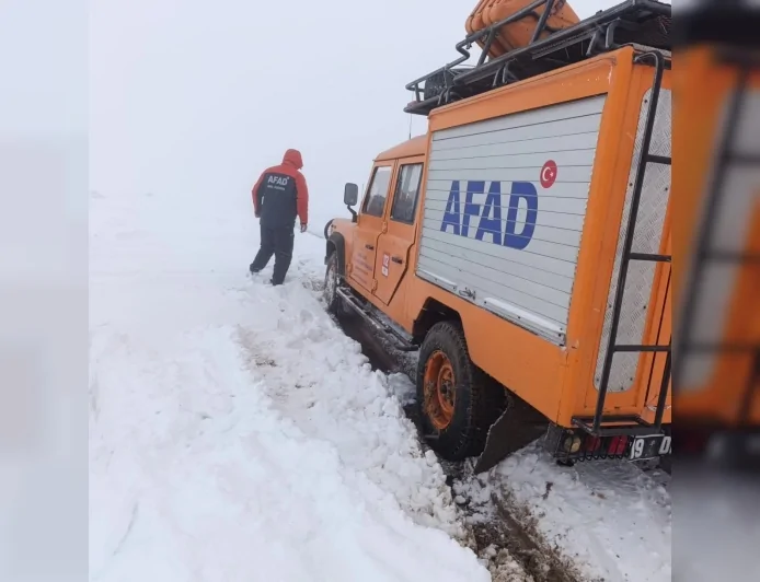 Çorum Kösedağ’da Mahsur Kalan 3 Vatandaş AFAD Ekiplerinin Müdahalesiyle Kurtarıldı