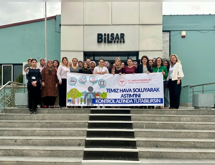 Çorum İl Sağlık Müdürlüğü Bilsar Tekstil Çalışanlarına Astım ve Hipertansiyon Eğitimi Verdi