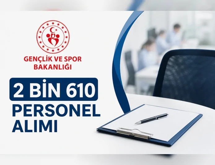Gençlik ve Spor Bakanlığı 2 bin 610 sözleşmeli personel alımı yapacak KPSS B puanı ile başvurular 18-24 Mayıs 2026 tarihleri arasında başlıyor